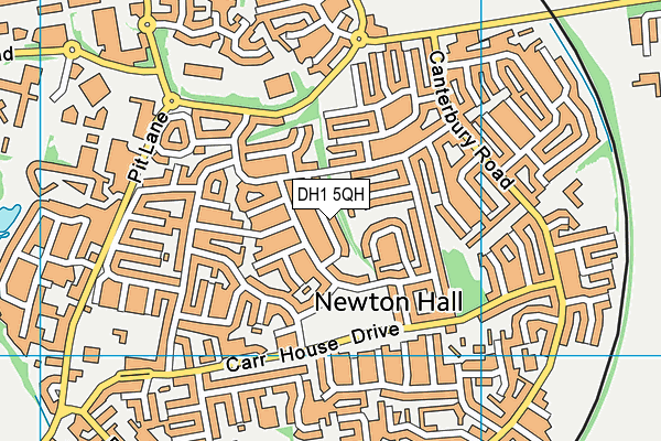 DH1 5QH map - OS VectorMap District (Ordnance Survey) DH1 5QH map - OS VectorMap District (Ordnance Survey)