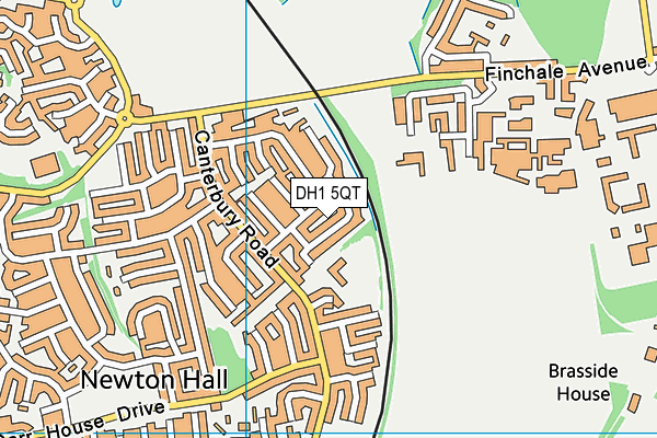 DH1 5QT map - OS VectorMap District (Ordnance Survey) DH1 5QT map - OS VectorMap District (Ordnance Survey)