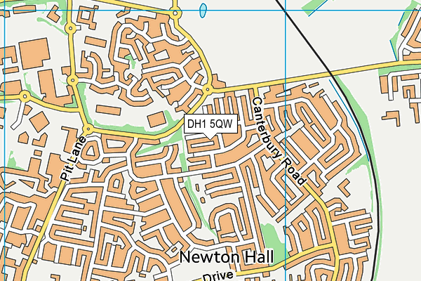 DH1 5QW map - OS VectorMap District (Ordnance Survey) DH1 5QW map - OS VectorMap District (Ordnance Survey)