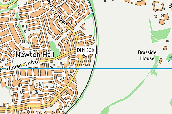 DH1 5QX map - OS VectorMap District (Ordnance Survey) DH1 5QX map - OS VectorMap District (Ordnance Survey)