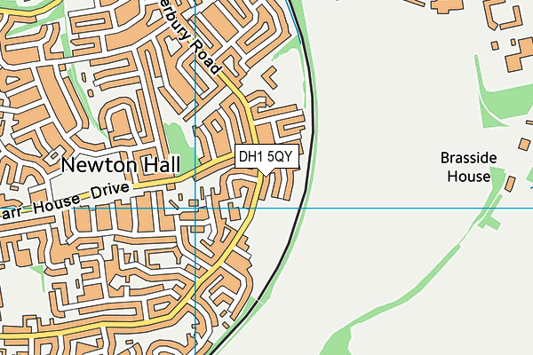 DH1 5QY map - OS VectorMap District (Ordnance Survey) DH1 5QY map - OS VectorMap District (Ordnance Survey)