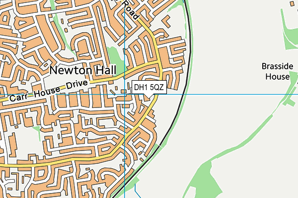 DH1 5QZ map - OS VectorMap District (Ordnance Survey) DH1 5QZ map - OS VectorMap District (Ordnance Survey)
