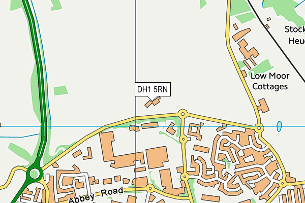 DH1 5RN map - OS VectorMap District (Ordnance Survey) DH1 5RN map - OS VectorMap District (Ordnance Survey)