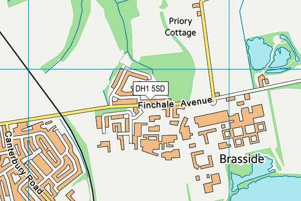 DH1 5SD map - OS VectorMap District (Ordnance Survey) DH1 5SD map - OS VectorMap District (Ordnance Survey)