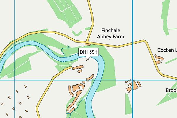 DH1 5SH map - OS VectorMap District (Ordnance Survey)