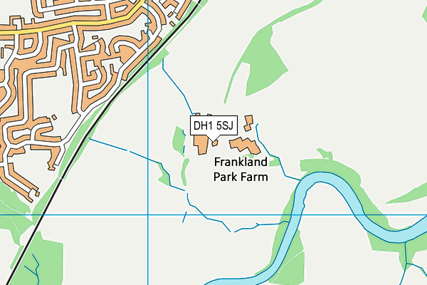 DH1 5SJ map - OS VectorMap District (Ordnance Survey) DH1 5SJ map - OS VectorMap District (Ordnance Survey)