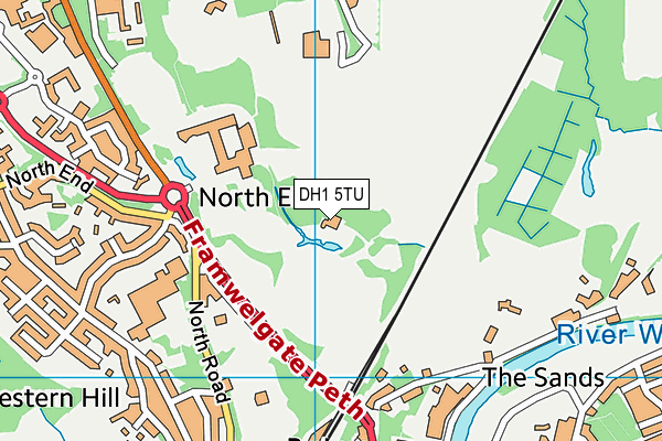 DH1 5TU map - OS VectorMap District (Ordnance Survey) DH1 5TU map - OS VectorMap District (Ordnance Survey)