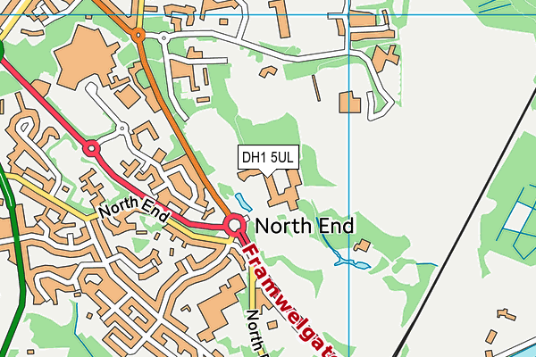 DH1 5UL map - OS VectorMap District (Ordnance Survey) DH1 5UL map - OS VectorMap District (Ordnance Survey)