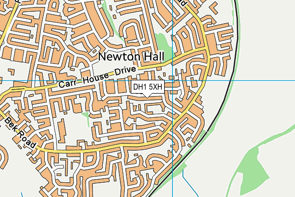 DH1 5XH map - OS VectorMap District (Ordnance Survey) DH1 5XH map - OS VectorMap District (Ordnance Survey)