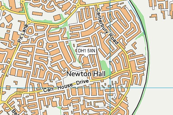 DH1 5XN map - OS VectorMap District (Ordnance Survey) DH1 5XN map - OS VectorMap District (Ordnance Survey)
