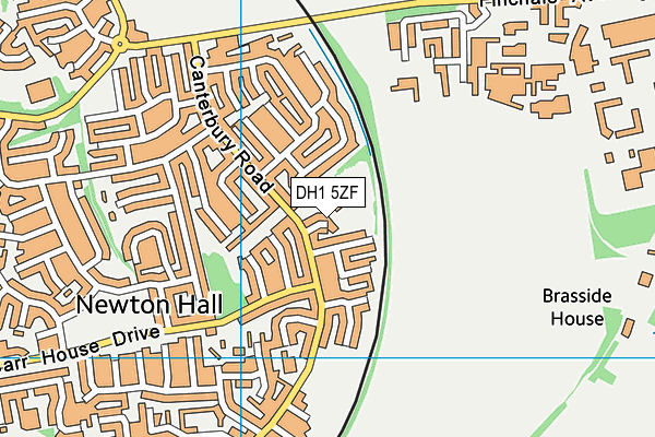 DH1 5ZF map - OS VectorMap District (Ordnance Survey) DH1 5ZF map - OS VectorMap District (Ordnance Survey)