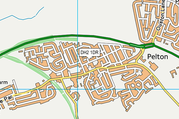 DH2 1DR map - OS VectorMap District (Ordnance Survey) DH2 1DR map - OS VectorMap District (Ordnance Survey)