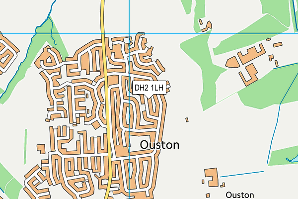 DH2 1LH map - OS VectorMap District (Ordnance Survey) DH2 1LH map - OS VectorMap District (Ordnance Survey)