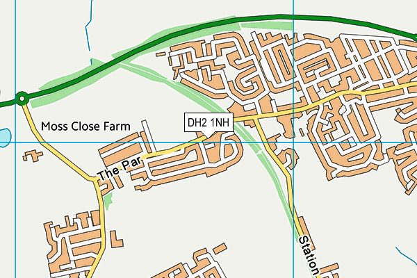 DH2 1NH map - OS VectorMap District (Ordnance Survey) DH2 1NH map - OS VectorMap District (Ordnance Survey)