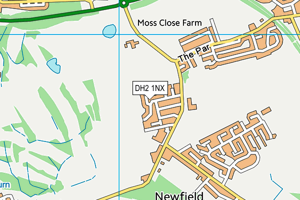DH2 1NX map - OS VectorMap District (Ordnance Survey) DH2 1NX map - OS VectorMap District (Ordnance Survey)