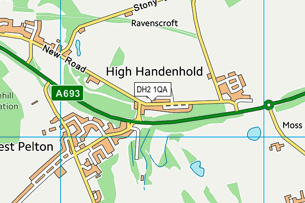DH2 1QA map - OS VectorMap District (Ordnance Survey) DH2 1QA map - OS VectorMap District (Ordnance Survey)