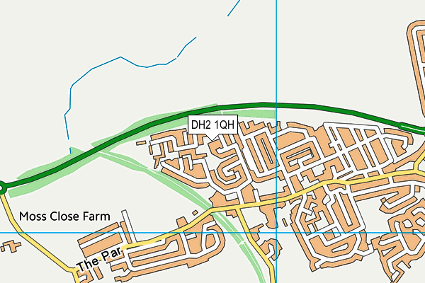 DH2 1QH map - OS VectorMap District (Ordnance Survey) DH2 1QH map - OS VectorMap District (Ordnance Survey)
