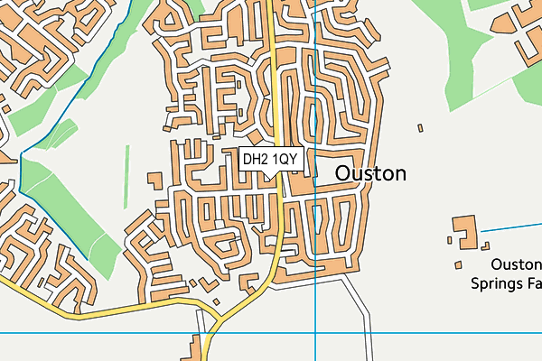 DH2 1QY map - OS VectorMap District (Ordnance Survey) DH2 1QY map - OS VectorMap District (Ordnance Survey)