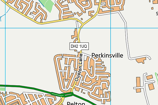 DH2 1UQ map - OS VectorMap District (Ordnance Survey)