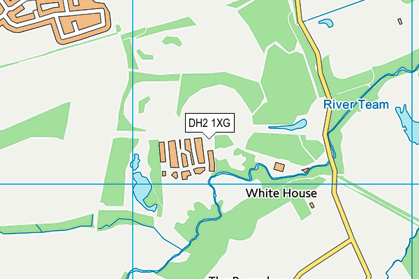 DH2 1XG map - OS VectorMap District (Ordnance Survey) DH2 1XG map - OS VectorMap District (Ordnance Survey)