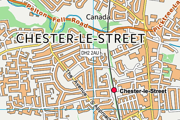 DH2 2AU map - OS VectorMap District (Ordnance Survey) DH2 2AU map - OS VectorMap District (Ordnance Survey)