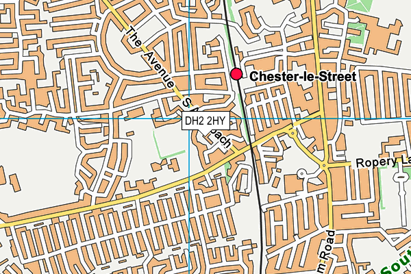 DH2 2HY map - OS VectorMap District (Ordnance Survey) DH2 2HY map - OS VectorMap District (Ordnance Survey)