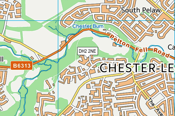 DH2 2NE map - OS VectorMap District (Ordnance Survey) DH2 2NE map - OS VectorMap District (Ordnance Survey)