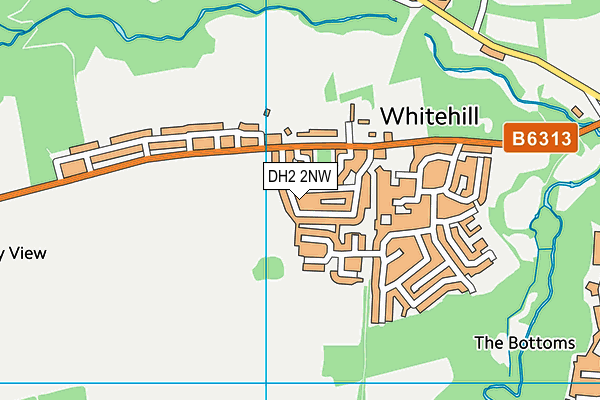 DH2 2NW map - OS VectorMap District (Ordnance Survey) DH2 2NW map - OS VectorMap District (Ordnance Survey)