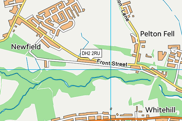 DH2 2RU map - OS VectorMap District (Ordnance Survey) DH2 2RU map - OS VectorMap District (Ordnance Survey)