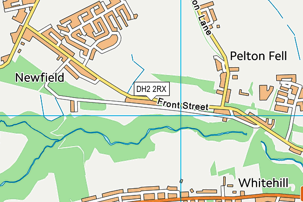 DH2 2RX map - OS VectorMap District (Ordnance Survey) DH2 2RX map - OS VectorMap District (Ordnance Survey)