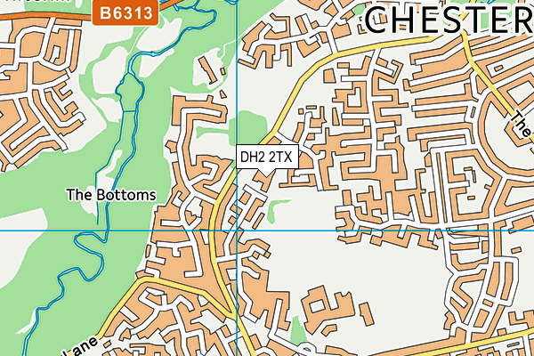 DH2 2TX map - OS VectorMap District (Ordnance Survey) DH2 2TX map - OS VectorMap District (Ordnance Survey)