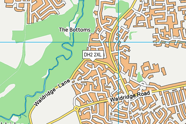 DH2 2XL map - OS VectorMap District (Ordnance Survey) DH2 2XL map - OS VectorMap District (Ordnance Survey)