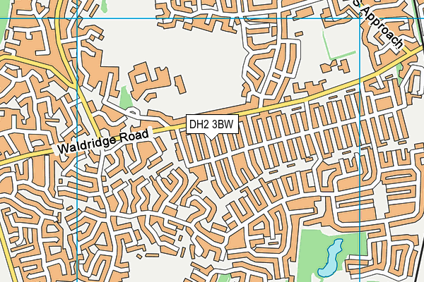 DH2 3BW map - OS VectorMap District (Ordnance Survey) DH2 3BW map - OS VectorMap District (Ordnance Survey)