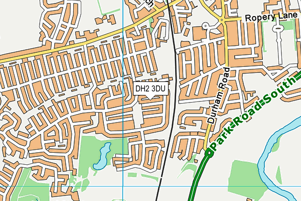 DH2 3DU map - OS VectorMap District (Ordnance Survey) DH2 3DU map - OS VectorMap District (Ordnance Survey)
