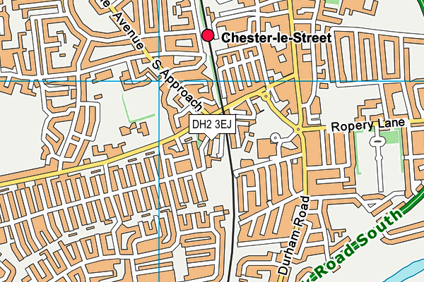DH2 3EJ map - OS VectorMap District (Ordnance Survey) DH2 3EJ map - OS VectorMap District (Ordnance Survey)