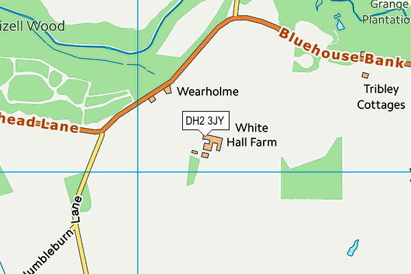 DH2 3JY map - OS VectorMap District (Ordnance Survey) DH2 3JY map - OS VectorMap District (Ordnance Survey)