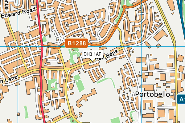 DH3 1AF map - OS VectorMap District (Ordnance Survey) DH3 1AF map - OS VectorMap District (Ordnance Survey)