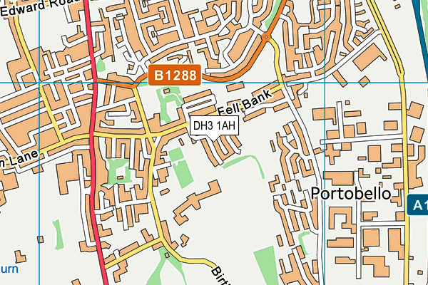 DH3 1AH map - OS VectorMap District (Ordnance Survey) DH3 1AH map - OS VectorMap District (Ordnance Survey)