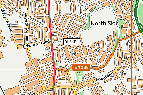 DH3 1BH map - OS VectorMap District (Ordnance Survey) DH3 1BH map - OS VectorMap District (Ordnance Survey)