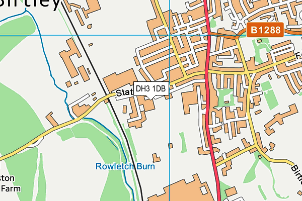DH3 1DB map - OS VectorMap District (Ordnance Survey) DH3 1DB map - OS VectorMap District (Ordnance Survey)