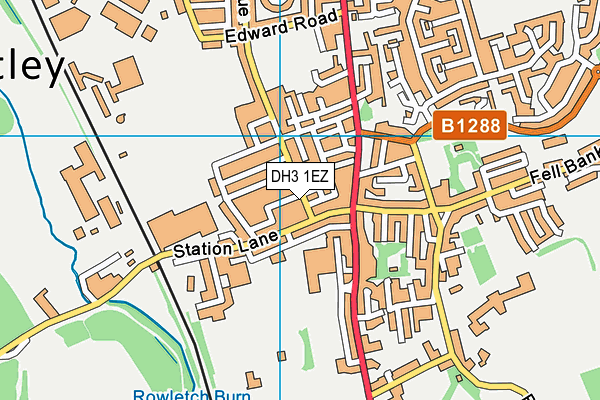 DH3 1EZ map - OS VectorMap District (Ordnance Survey) DH3 1EZ map - OS VectorMap District (Ordnance Survey)