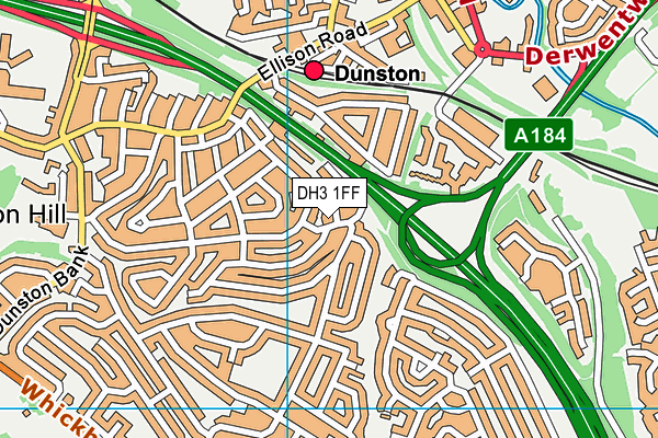 DH3 1FF map - OS VectorMap District (Ordnance Survey) DH3 1FF map - OS VectorMap District (Ordnance Survey)