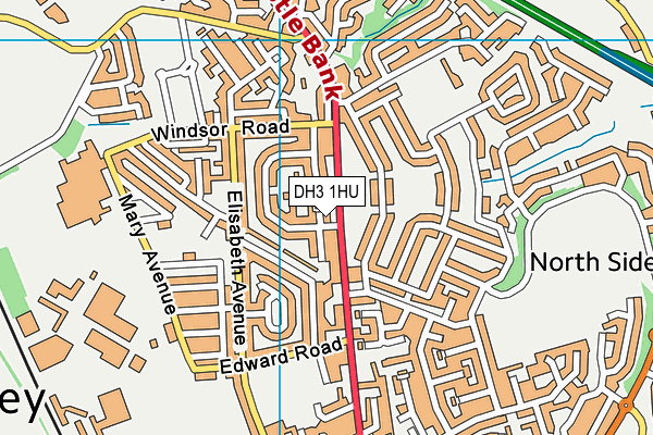 DH3 1HU map - OS VectorMap District (Ordnance Survey) DH3 1HU map - OS VectorMap District (Ordnance Survey)