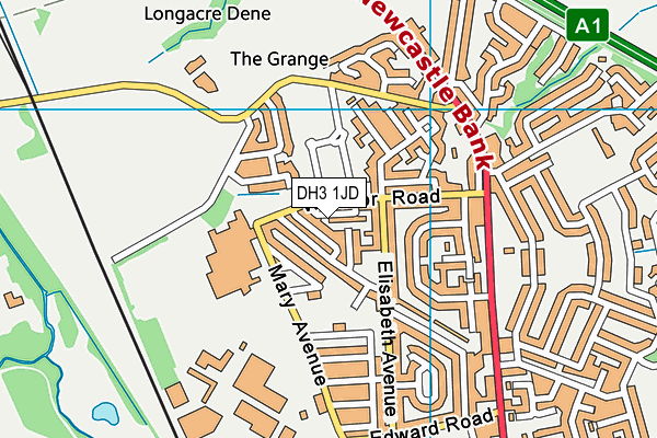 DH3 1JD map - OS VectorMap District (Ordnance Survey) DH3 1JD map - OS VectorMap District (Ordnance Survey)