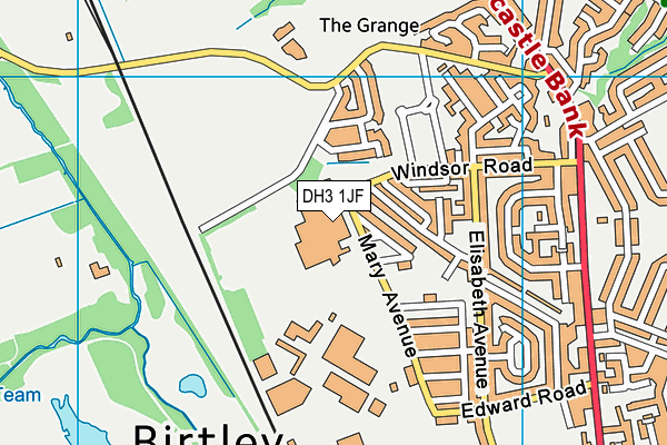 DH3 1JF map - OS VectorMap District (Ordnance Survey) DH3 1JF map - OS VectorMap District (Ordnance Survey)