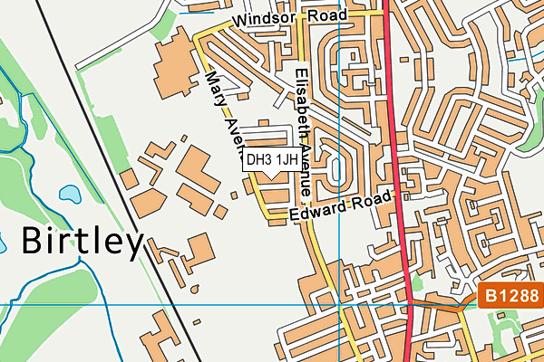 DH3 1JH map - OS VectorMap District (Ordnance Survey) DH3 1JH map - OS VectorMap District (Ordnance Survey)