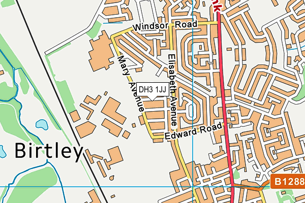 DH3 1JJ map - OS VectorMap District (Ordnance Survey) DH3 1JJ map - OS VectorMap District (Ordnance Survey)