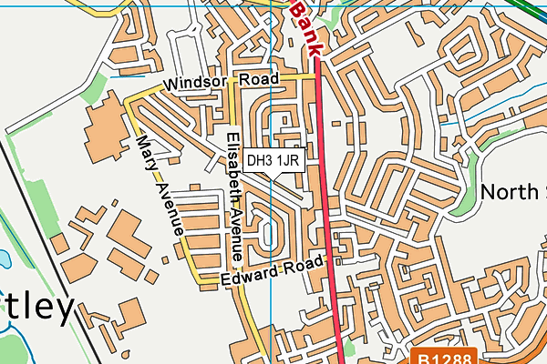 DH3 1JR map - OS VectorMap District (Ordnance Survey) DH3 1JR map - OS VectorMap District (Ordnance Survey)
