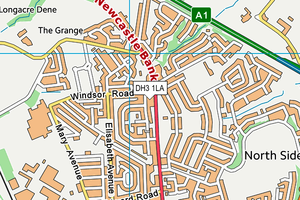 DH3 1LA map - OS VectorMap District (Ordnance Survey) DH3 1LA map - OS VectorMap District (Ordnance Survey)