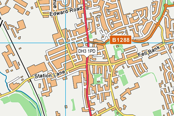 DH3 1PD map - OS VectorMap District (Ordnance Survey) DH3 1PD map - OS VectorMap District (Ordnance Survey)